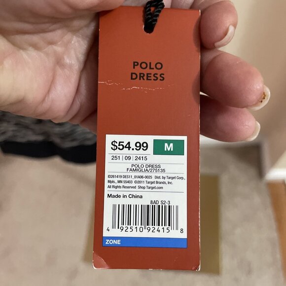 Missoni For Target Polo Dress Size M Black Space Dye Designer 70s Inspired NWT - Picture 5 of 13